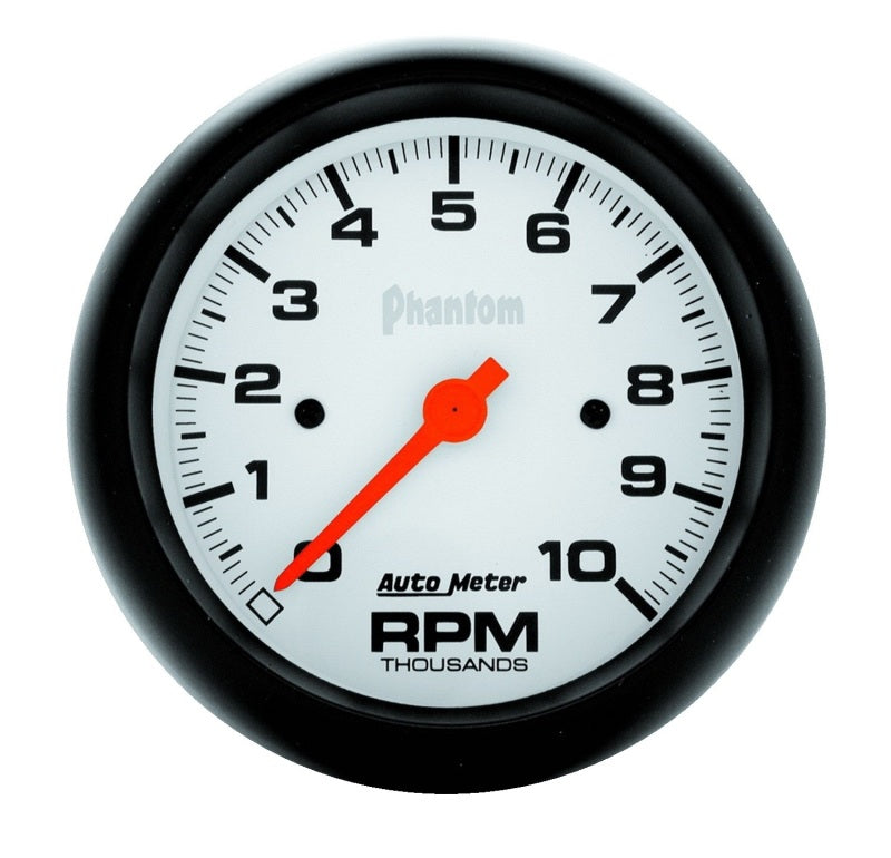 Autometer Phantom 3-3/8in 10000 PRM In-Dash Single Range Tachometer Gauges AutoMeter