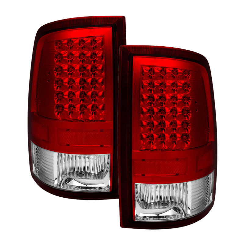xTune Dodge Ram 1500 09-14 LED Tail Lights Incandescent Model Only Red Clear ALT-JH-DR09-LED-RC Tail Lights SPYDER
