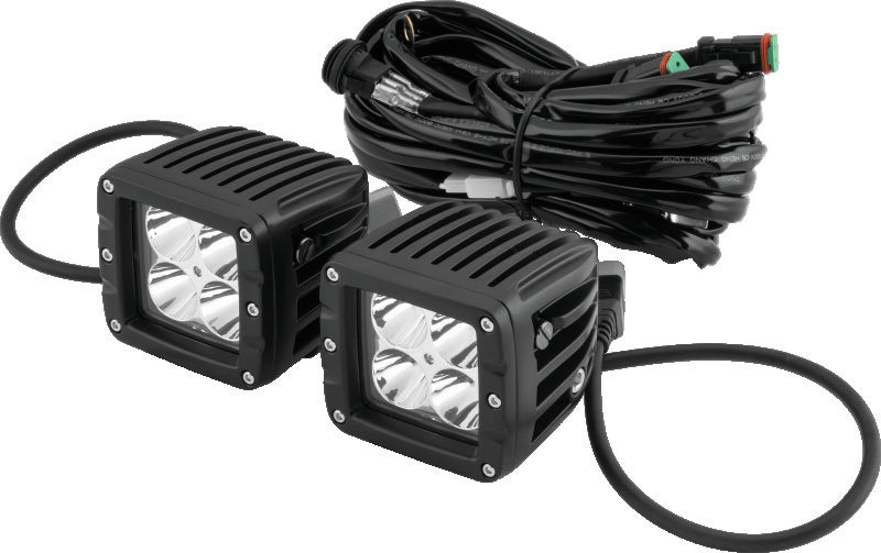 QuadBoss Paired Led 3in Pod Flood Light Strip LED QuadBoss