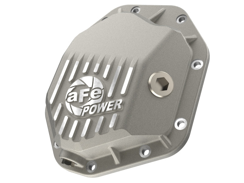 aFe 19-25 GM Trucks Front Diff Cover - Raw w/ Machined Fins Diff Covers aFe