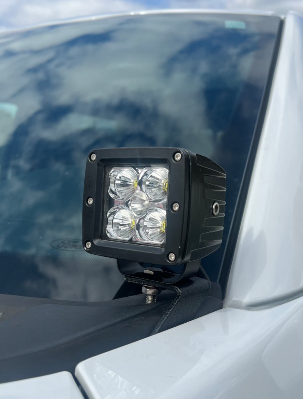 Fishbone Offroad 2015+ Ford F150 / 2017+ Raptor Pod Light Bracket - Black Light Mounts Fishbone Offroad