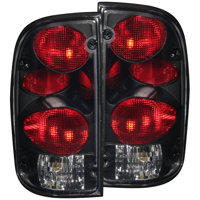 ANZO 1995-2000 Toyota Tacoma Taillights Dark Smoke G2 Tail Lights ANZO