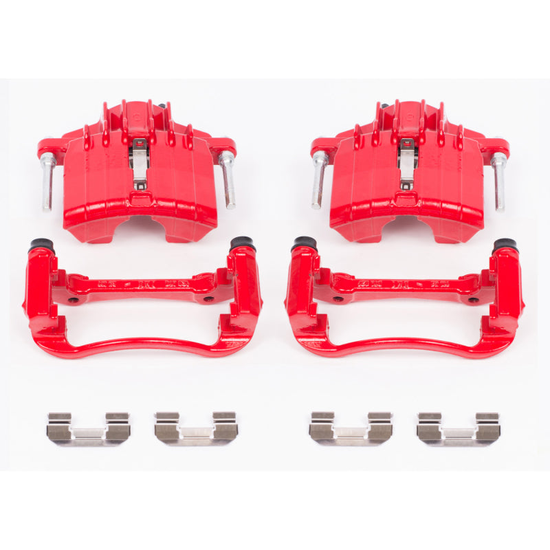 Power Stop 04-05 Chevrolet Classic Front Red Calipers w/Brackets - Pair Brake Calipers - Perf PowerStop