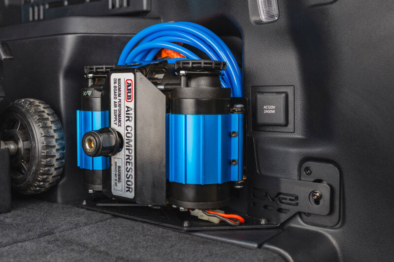 DV8 Offroad 25-26 Toyota 4Runner i-Force MAX Compressor Mount - Micro Texture Black Powder Coat Air Compressors DV8 Offroad