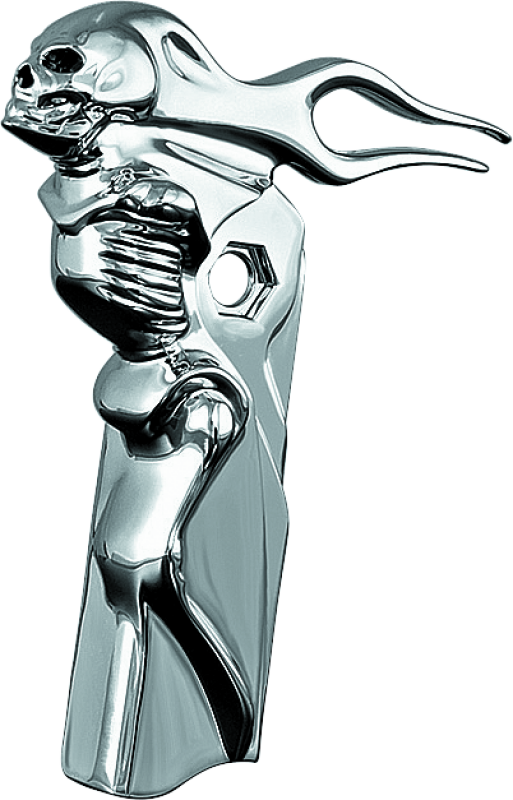 Kuryakyn Zombie Front Shift Arm Cover 82-16 Touring Chrome Exterior Trim Kuryakyn