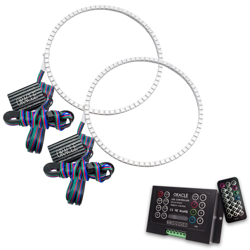 Oracle Hummer H3 05-10 Halo Kit - ColorSHIFT w/ 2.0 Controller Headlights ORACLE Lighting