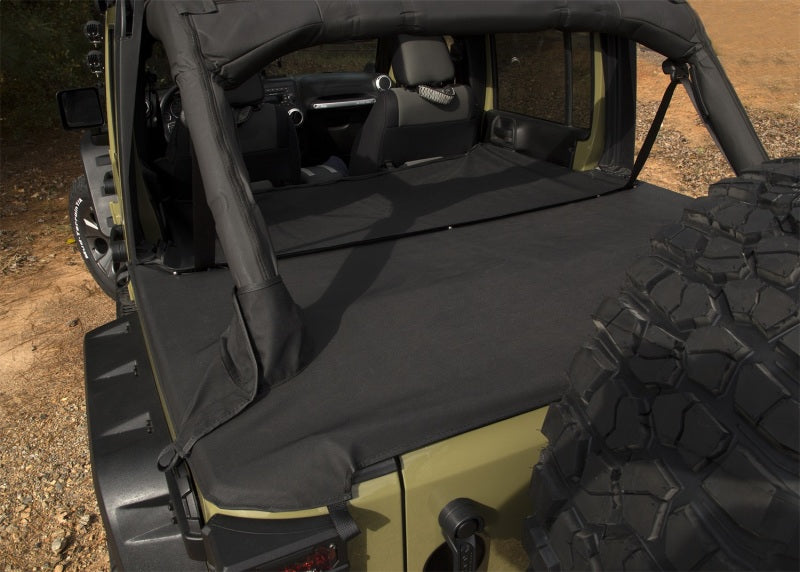 Rugged Ridge Tonneau Cover Extension 07-18 Jeep Wrangler JKU 4 Door Tonneau Covers - Hard Fold Rugged Ridge