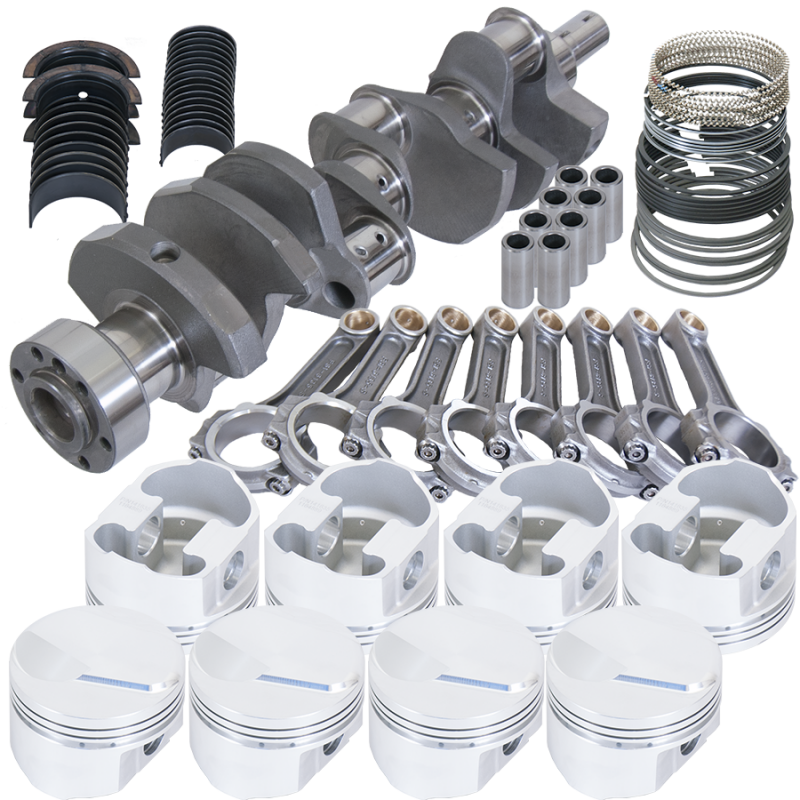 Eagle Chevy 454 1Pc 4.000in Crank 6.135in I-Beam Rods 14cc Dome 4.310in Pistons Rotating Assembly Rotating Assemblies Eagle