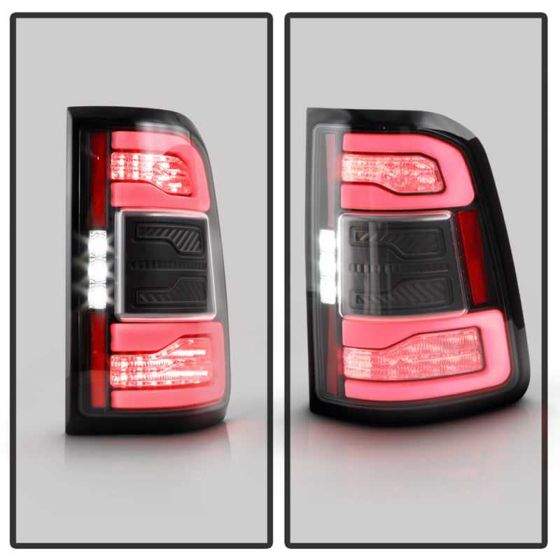 Spyder Dodge RAM 1500 19-21 Factory LED Model LED Tail Lights - Red Clear ALT-YD-DR19LED-SEQ-BK Tail Lights SPYDER
