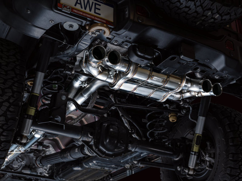 AWE Tuning 21+ Wrangler 392 Switchpath Cat-Back Exhaust- Quad BashGuards Catback AWE Tuning