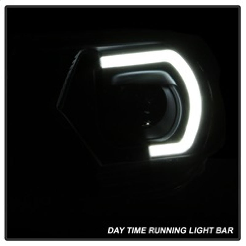 xTune Toyota Tacoma 12-15 Headlights - Light Bar DRL - Black PRO-JH-TTA12-LBDRL-BK Headlights SPYDER