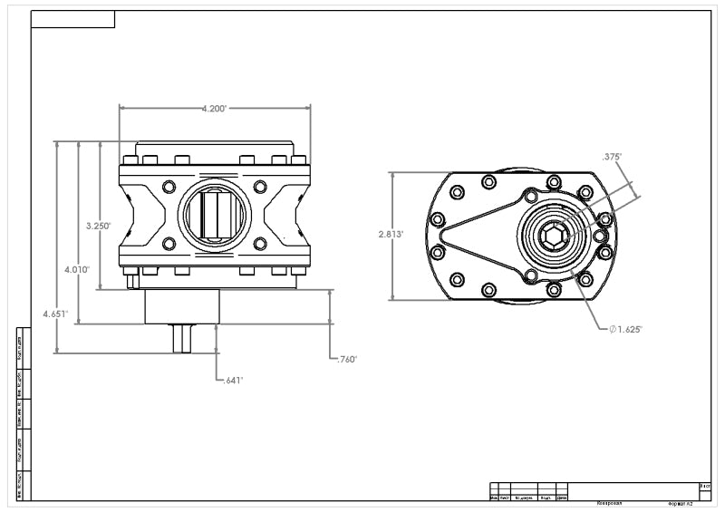 Aeromotive Spur Gear Fuel Pump - 3/8in Hex - 1.00 Gear - Steel Body - Nitro - 21.5gpm Fuel Pumps Aeromotive