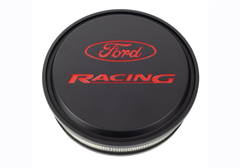 Ford Racing Black/Red Slant Edge Air Cleaner Air Filters - Universal Fit Ford Racing