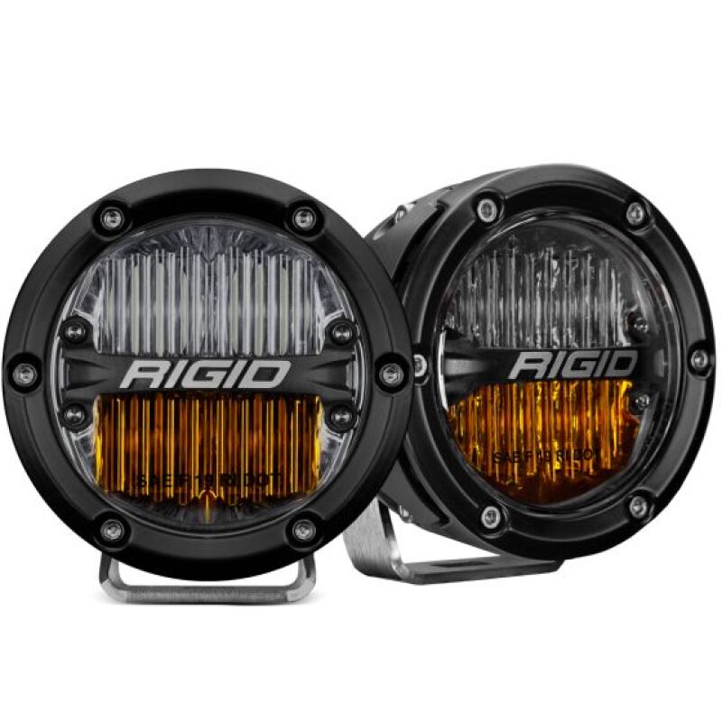 Rigid Industries 360-Series SAE Fog Yellow/White Pair Light Bars & Cubes Rigid Industries