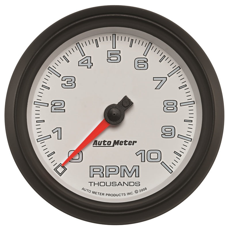 Autometer Pro-Cycle Gauge Tachometer 3 3/8in 10K Rpm White Gauges AutoMeter