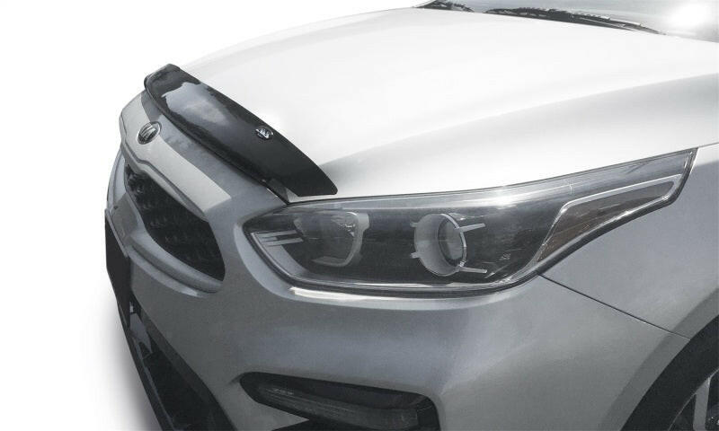 AVS 19-23 Kia Forte Carflector Low Profile Hood Shield - Smoke Hood Deflectors AVS