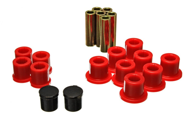 Energy Suspension Rear Spring Bushing Set - Red Bushing Kits Energy Suspension