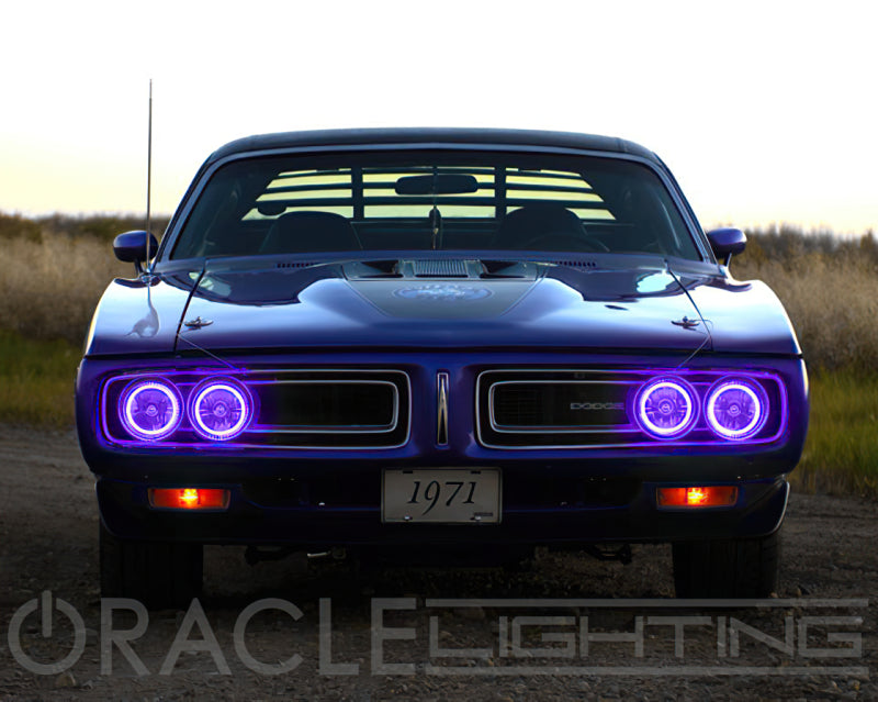 Oracle Pre-Installed Lights 5.75 IN. Sealed Beam - ColorSHIFT Halo Headlights ORACLE Lighting