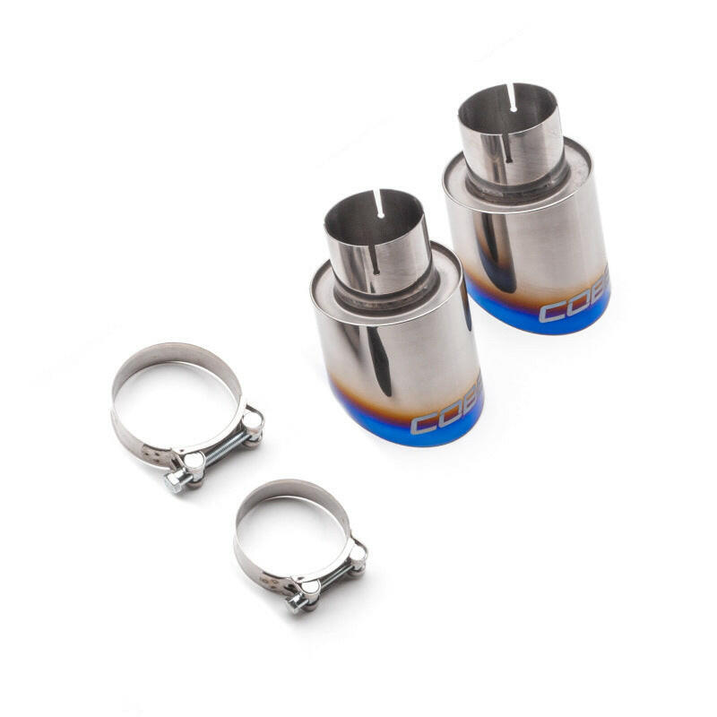 Cobb Volkswagen Mk7/7.5/8 GTI Tip Kit - Blued Titanium Catback COBB