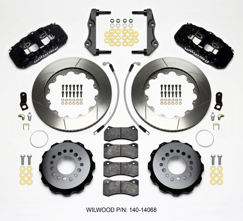 Wilwood AERO4 Rear Kit 14.25in 2014-Up Challenger w/Lines Big Brake Kits Wilwood