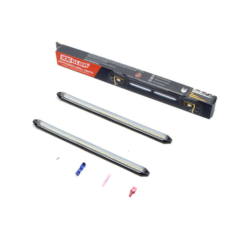 XK Glow 11In Switchback Grill Lights with Start-up Animation & Sequential Turn Signals Light Bars & Cubes XKGLOW