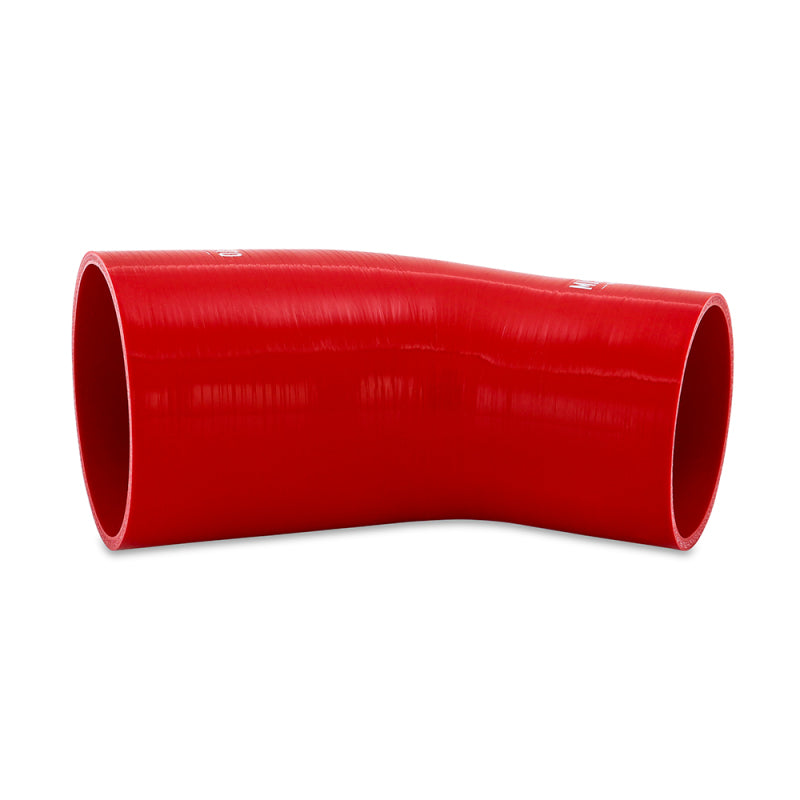 Mishimoto Silicone Reducer Coupler 45 Degree 3.5in to 4in - Red Silicone Couplers & Hoses Mishimoto