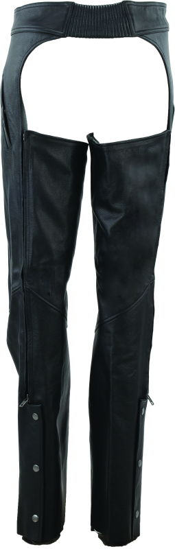 Kuryakyn Leather By River Road Plains Leather Chaps Black Womens - Small Pants Kuryakyn