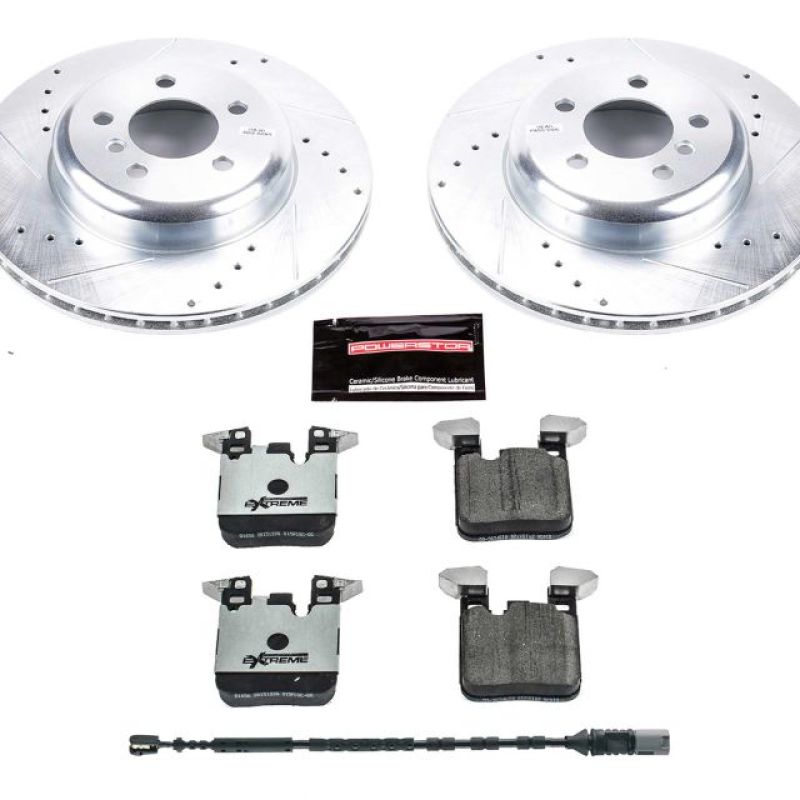 Power Stop 16-18 BMW 320i xDrive Rear Z26 Street Warrior Brake Kit Brake Kits - Performance D&S PowerStop