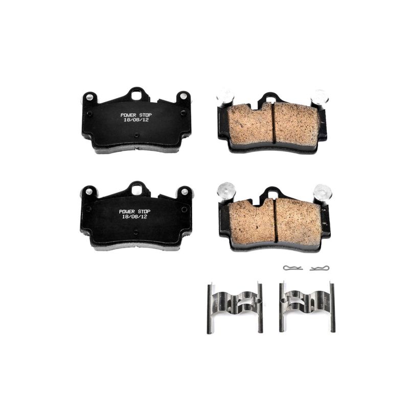 Power Stop 07-15 Audi Q7 Rear Z17 Evolution Ceramic Brake Pads w/Hardware Brake Pads - OE PowerStop