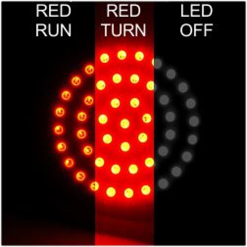 Letric Lighting Bullet Style Switchbacks Red/Red Light Accessories and Wiring Letric Lighting