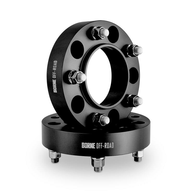 Borne Off-Road Wheel Spacers 5x150 110.1 38.1 M14 Black Wheel Spacers & Adapters Borne Off-Road