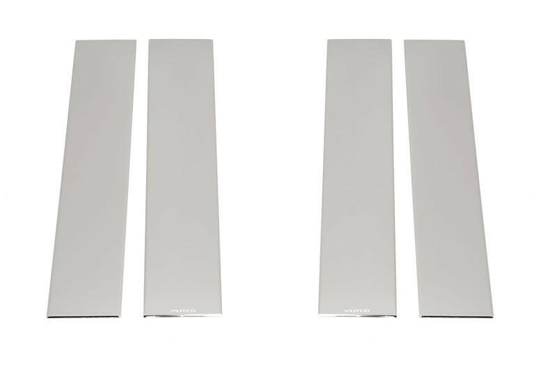 Putco 17-20 Ford SuperDuty - Crew Cab / SuperCab - w/o Keypad Stainless Steel Pillar Posts Classic Exterior Trim Putco