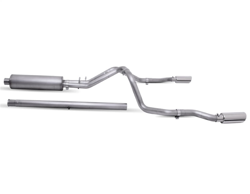 Gibson 20-22 Silverado/GMC Sierra 2500 HD 6.6L Crew Cab (Long Bed) Cat-Back Dual Split Exhaust Catback Gibson