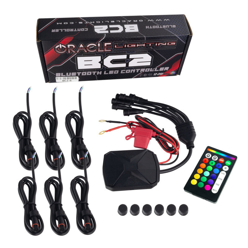 ORACLE Lighting BC2 Bluetooth ColorShift RGB LED Controller - 6 Output Light Accessories and Wiring ORACLE Lighting