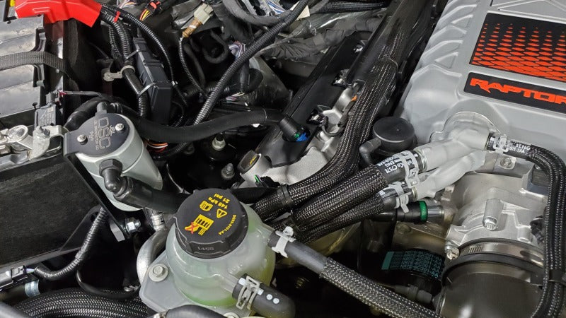 J&L 23-25 Ford F-150 Raptor R Oil Separator 3.0 Passenger Side - Clear Anodized Oil Separators J&L