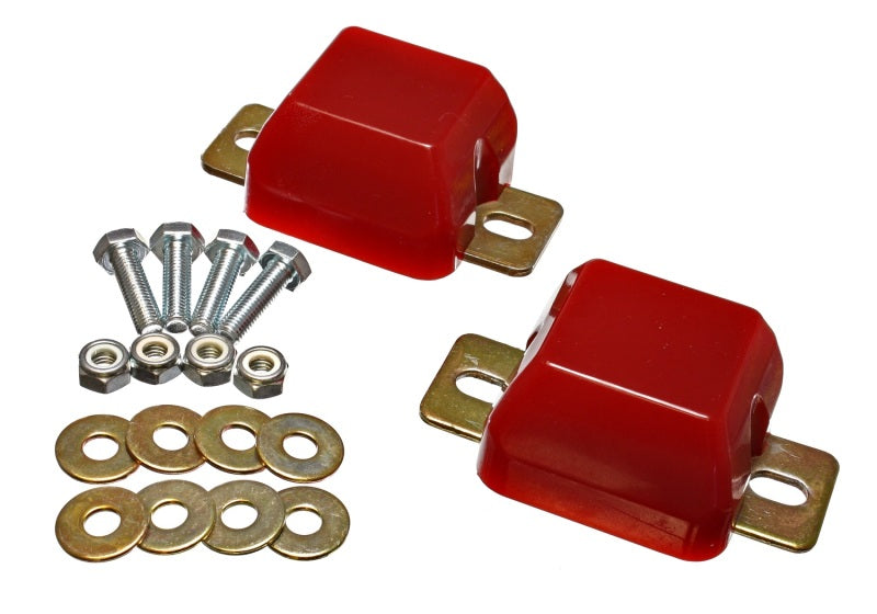 Energy Suspension 00-04 Ford Excursion / 99-04 F-250 Super Duty 4WD Red Front Axle Bump Stop Set Bushing Kits Energy Suspension