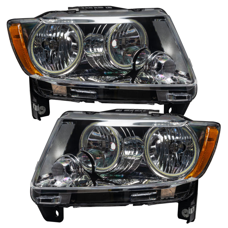 Oracle 11-13 Jeep Grand Cherokee SMD HL (Non-HID) - Chrome - ColorSHIFT w/ 2.0 Controller Headlights ORACLE Lighting
