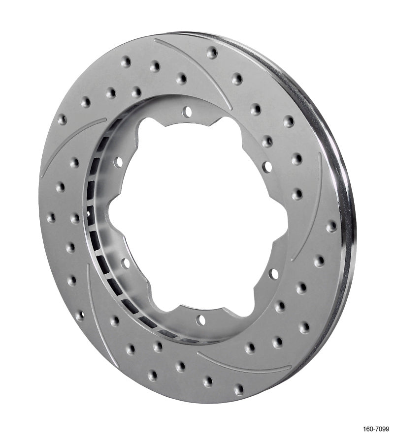 Wilwood Rotor-UL30 Iron RH-SRP Drilled 11.00 x .810 - 6 on 6.25in Brake Rotors - 2 Piece Wilwood
