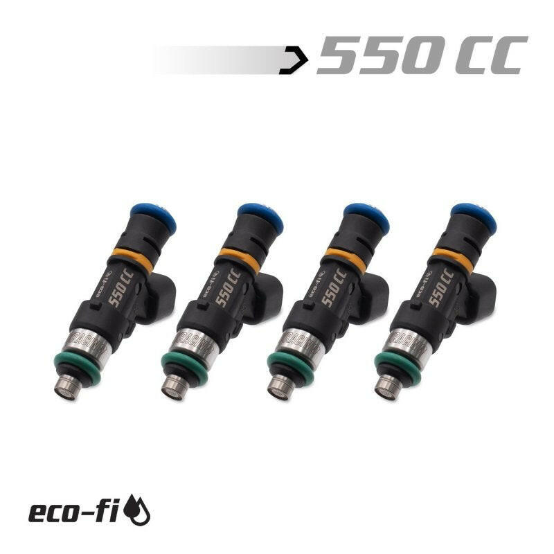 BLOX Racing Eco-Fi Street Injectors 550cc/min Honda K Series (Set of 4) Fuel Injectors - Single BLOX Racing