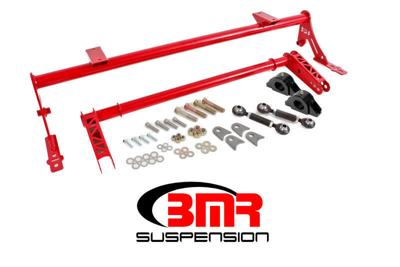 BMR 05-14 S197 Mustang Rear Bolt-On Hollow 35mm Xtreme Anti-Roll Bar Kit (Delrin) - Red Sway Bars BMR Suspension