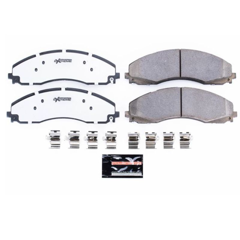 Power Stop 17-19 Ford F-450 Super Duty Front Z36 Truck & Tow Brake Pads w/Hardware Brake Pads - Performance PowerStop