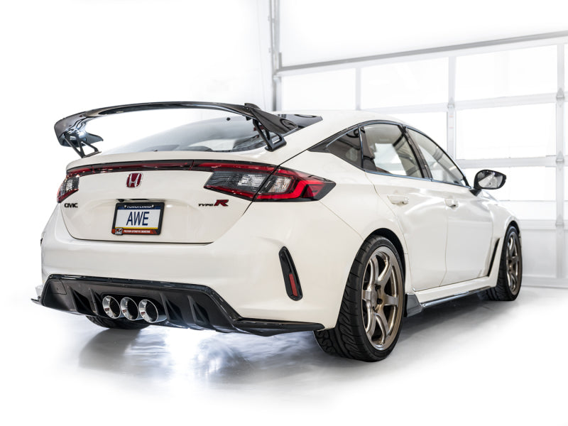 AWE Tuning 2023 Honda Civic Type R FL5 Touring Edition Exhaust w/ Triple Chrome Silver Tips Catback AWE Tuning