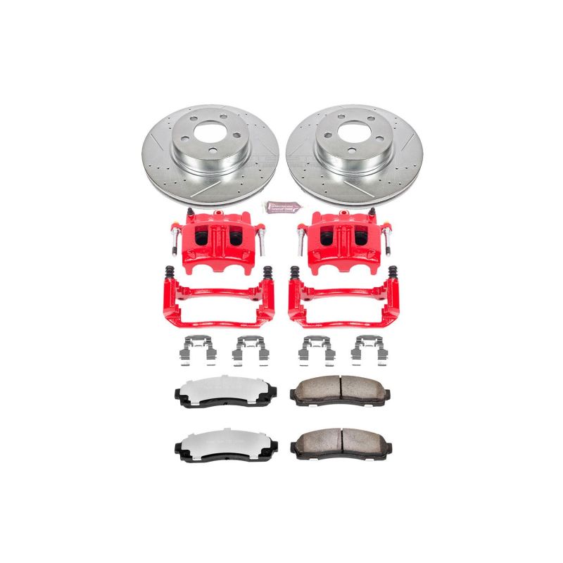 Power Stop 01-03 Ford Explorer Sport Front Z36 Truck & Tow Brake Kit w/Calipers Brake Kits - Performance D&S PowerStop