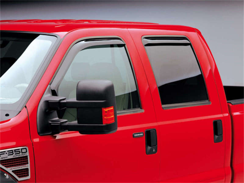 EGR 99+ Ford Super Duty Crew Cab In-Channel Window Visors - Set of 4 (573511) Wind Deflectors EGR