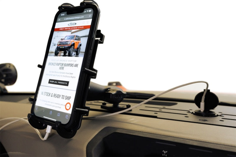 ADD 21-23 Ford Bronco & Bronco Raptor Digital Device Dash Mount Exterior Trim Addictive Desert Designs