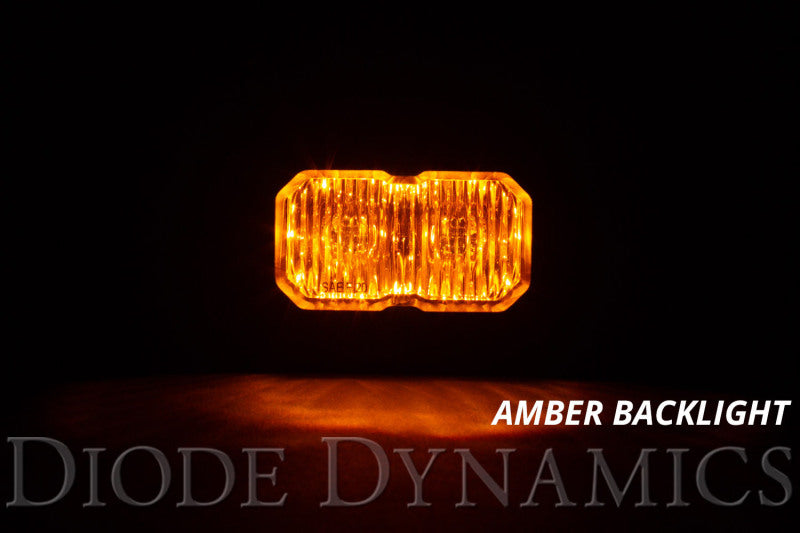 Diode Dynamics Stage Series 2 In LED Pod Sport - Yellow Flood Flush ABL (Pair) Light Accessories and Wiring Diode Dynamics