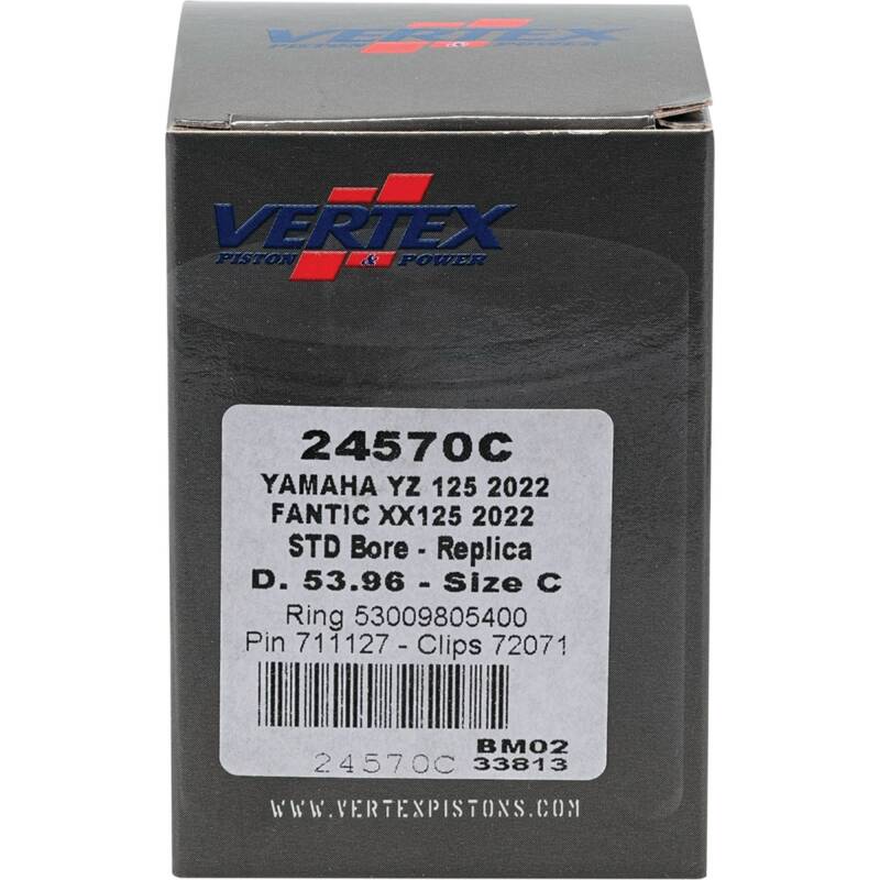 Vertex Piston 2023 Fantic Motor XE 125 125cc Cast Replica Piston Kit Piston Sets - Powersports Vertex Pistons