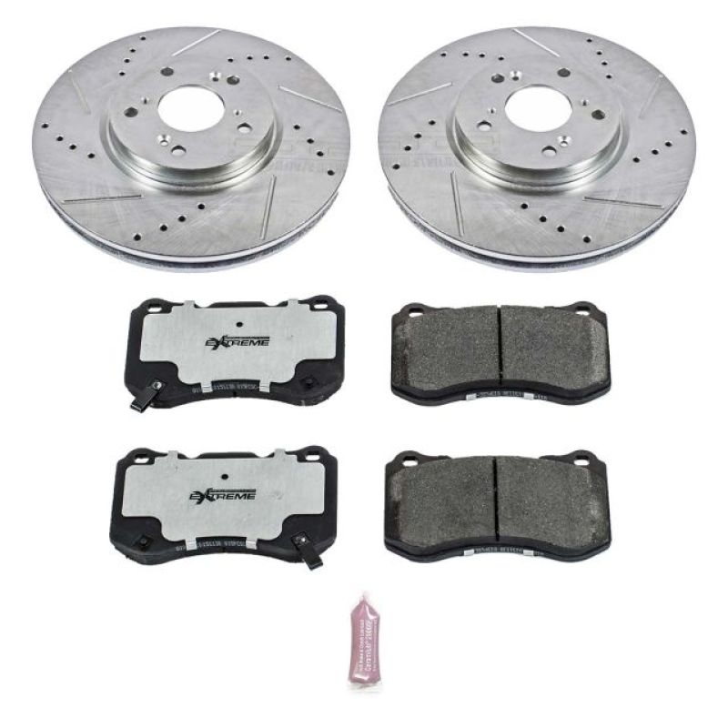 Power Stop 04-08 Acura TL Front Z26 Street Warrior Brake Kit Brake Kits - Performance D&S PowerStop