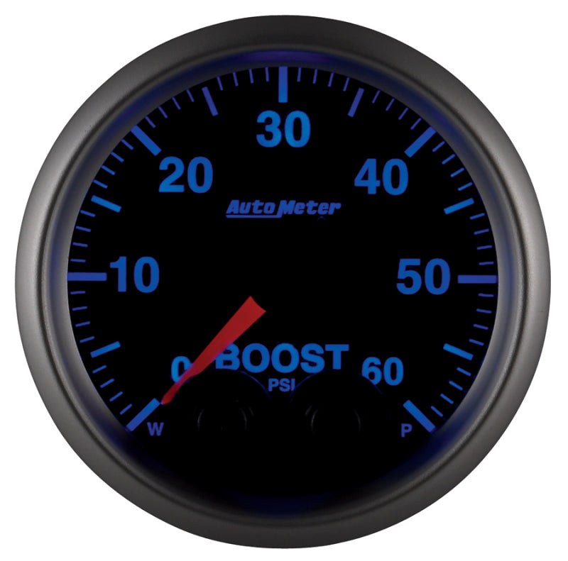 Autometer Elite 52mm 0-60 PSI Boost Peak & Warn w/ Electronic Control Gauge Gauges AutoMeter
