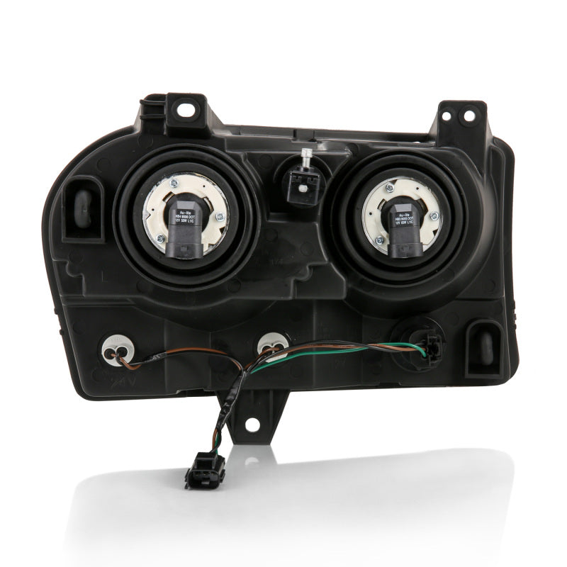 ANZO 2005-2010 Chrysler 300 Crystal Headlight Black Headlights ANZO